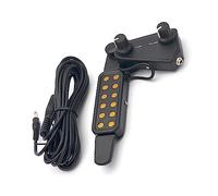 Black 12 Sound Hole For Acoustic Classical Guitar Pickup Tone Volume Knob With Cable Acoustic Guitar Pickup Accesorios