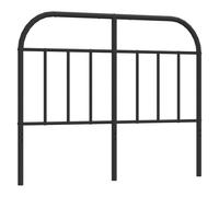 (black, 120 cm) vidaXL Metal Headboard Bedroom Accessory Bed Header Decorative Bed Headboard