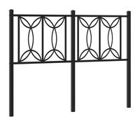 (black, 120 cm) vidaXL Metal Headboard Bedroom Home Decor Bed Header Bed Headboard White 80 cm
