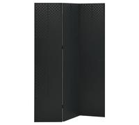 (black, 120 x 180 cm/ 1 piece) vidaXL 2x 4-Panel Room Dividers Black Steel Privacy Screen Room Partition