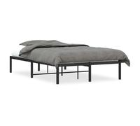 vidaXL Metal Bed Frame – 120 x 190 cm – Black – Without Mattress