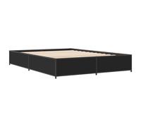 (black, 120 x 200 cm) vidaXL Bed Frame Bed Base Sonoma Oak 160x200 cm Engineered Wood and Metal