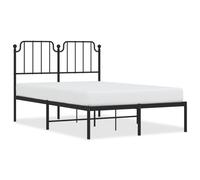 Metal Bed Frame Home Bedroom Bed Base Mattress Foundation Bedstead vidaXL