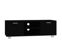(Black, 120 x 40.5 x 35 cm (W x D x H)) vidaXL TV Cabinet Entertainment Centre TV Stand Media TV Unit Engineered Wood
