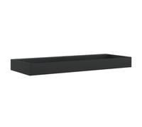 vidaXL Wash Basin Vessel Sink 120x46x11 cm Mineral/Marble Cast Matt Black Countertop/Wall-Mount