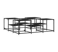 (black, 121 x 121 x 40 cm) vidaXL Coffee Table Hallway Tea Side End Table Sofa Table Engineered Wood