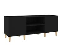(black, 121 x 38 x 48 cm) vidaXL Record Cabinet Office Vinyl Storage Cabinet Sideboard Engineered Wood