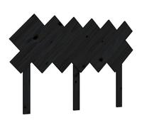 (black, 122.5 x 3 x 80.5 cm) vidaXL Bed Headboard Home Bedroom Decorative Bed Header Panel Solid Wood Pine