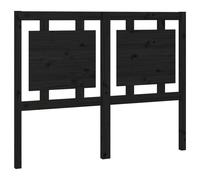 (black, 125.5 x 4 x 100 cm) vidaXL Solid Wood Pine Bed Headboard Wooden Bed Header Multi Colours/Sizes