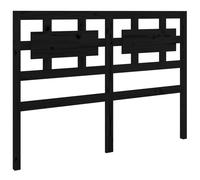 (black, 125.5 x 4 x 100 cm) vidaXL Solid Wood Pine Bed Headboard Wooden Bed Header Multi Colours/Sizes