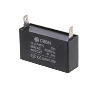 Black 12uF Generator Capacitor Generator CBB61 12uF 50/60Hz 350VAC AUOQKQUT
