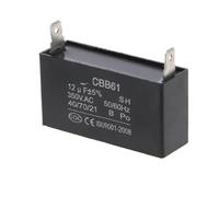 Black 12uF Generator Capacitor Generator CBB61 12uF 50/60Hz 350VAC Fan electronic starter BIANMTSW