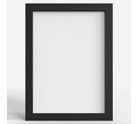 Black 12x10 (30.5x25.4cm) Photo Picture Poster Frame - Shatterproof Styrene, Hang or Stand