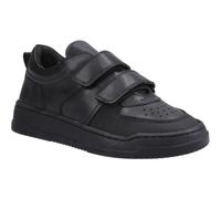 (Black, 13 (Adults')) Hush Puppies Daxton Leather Boys's Black Trainers