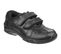 (Black, 13 (Adults')) Hush Puppies Jezza Junior Leather Boys's Black Loafers