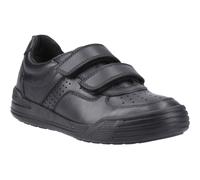(Black, 13 (Adults')) Hush Puppies Sully Leather Boys's Black Shoes