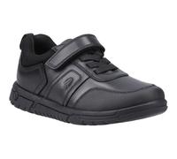 (Black, 13 (Adults')) Hush Puppies Sutton Bungee Leather Boys's Black Lace-Up Shoes