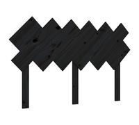 (black, 132 x 3 x 81 cm) vidaXL Bed Headboard Home Bedroom Decorative Bed Header Panel Solid Wood Pine