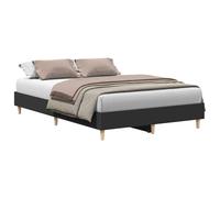 (black, 135 x 190 cm) vidaXL Bed Frame No Mattress Black 140x190 cm Engineered Wood