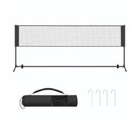 (Black) 13ft Wide Badminton Net, Height Adjustable Volleyball Net, Foldable Pickleball Net for Junior Tennis, Kids, Indoor Outdoor Court