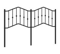 (black, 140 cm) vidaXL Metal Headboard Bedroom Home Decor Bed Header Guest Room Bed Headboard