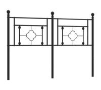 (black, 140 cm) vidaXL Metal Headboard Bedroom Home Decorative Bed Header Metal Bed Headboard