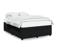(black, 140 x 190 cm) vidaXL Bed Frame Home Bed Base Mattress Foundation Dark Grey 80x200 cm Velvet
