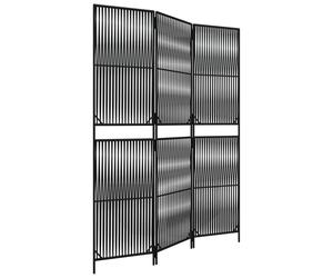 (black, 147 x 200 cm) vidaXL Room Divider Outdoor Privacy Screen Foldable Balcony Screen Poly Rattan