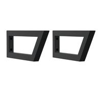(black, 15 x 40 cm/ Trapezium) vidaXL Shelf Brackets for Washbasin Shelf Support Shelving Bracket 2 pcs Steel