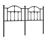 (black, 150 cm) vidaXL Metal Headboard for Bedroom Bed Header Bed Headboard Tall Headboard