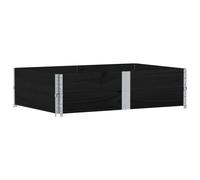(black, 150 x 100 cm/ 2 pcs) vidaXL Pallet Collars Garden Raised Bed Vegetable Planter Box Solid Wood Pine