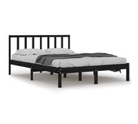 (black, 150 x 200 cm) vidaXL Solid Wood Pine Bed Frame Wooden Bedstead Bed Base Multi Colours/Sizes