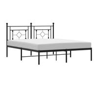 Metal Bed Frame Home Bedroom Bed Base Mattress Foundation Bedstead vidaXL