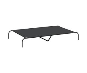 (black, 150 x 90 x 20 cm/ oxford) vidaXL Elevated Dog Bed Black Textilene Puppy Sleeping Basket Multi Sizes