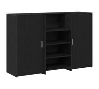 (black, 155 x 50 x 103.5 cm) vidaXL Reception Desk White 155x50x103.5 cm Engineered Wood reception counter
