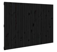 Vidaxl Wall Headboard Black 159.5X3X110 Cm Solid Wood Pine