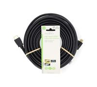Nedis 15m Meter HDMI High Speed Ethernet UHD Cable Lead 18Gbps 4K@60Hz ARC Black