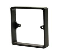 Black 15mm Switch Spacer, 1-Gang Back Box Extender for UK Switches