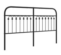 (black, 160 cm) vidaXL Metal Headboard Bedroom Home Bed Header Bed Headboard White 193 cm