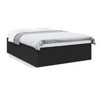 (black, 160 x 200 cm/ 45 cm) vidaXL Bed Frame Home Bed Base Bedstead Brown Oak 140x190 cm Engineered Wood
