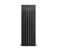 Monster Shop Designer Flat Panel Radiator 1600 X 560Mm Matt Black, Black