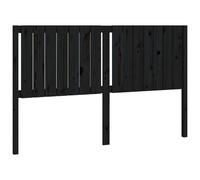 vidaXL Bed Headboard Black 165.5x4x100 cm Solid Wood Pine