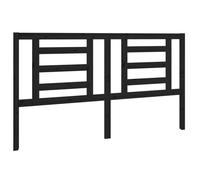 Vidaxl Bed Headboard Black 166X4X100 Cm Solid Pine Wood