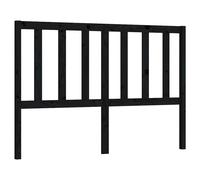 vidaXL Bed Headboard Black 166X4X100 Cm Solid Wood Pine, Black