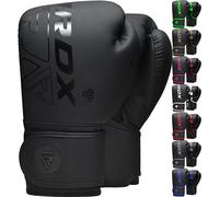(Black, 16OZ) RDX Boxing Gloves Sparring Muay Thai Kickboxing