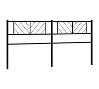 (black, 180 cm) vidaXL Metal Headboardfor Bedroom Tall Headboard Bed Header Bed Headboard