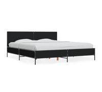 (black, 180 x 200 cm) vidaXL Bed Frame Home Bed Base Smoked Oak 140x190 cm Engineered Wood and Metal