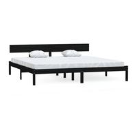 (black, 180 x 200 cm) vidaXL Solid Wood Pine Bed Frame Wooden Platform Bedstead Multi Colours/Sizes