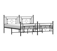 Metal Bed Frame Home Bedroom Bed Base Mattress Foundation Bedstead vidaXL