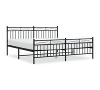 Metal Bed Frame Home Bedroom Bed Base Mattress Foundation Bedstead vidaXL